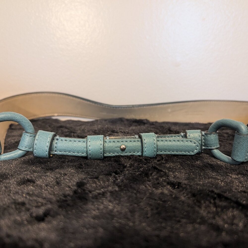 Talbots Genuine Leather Teal Blue Belt, Large